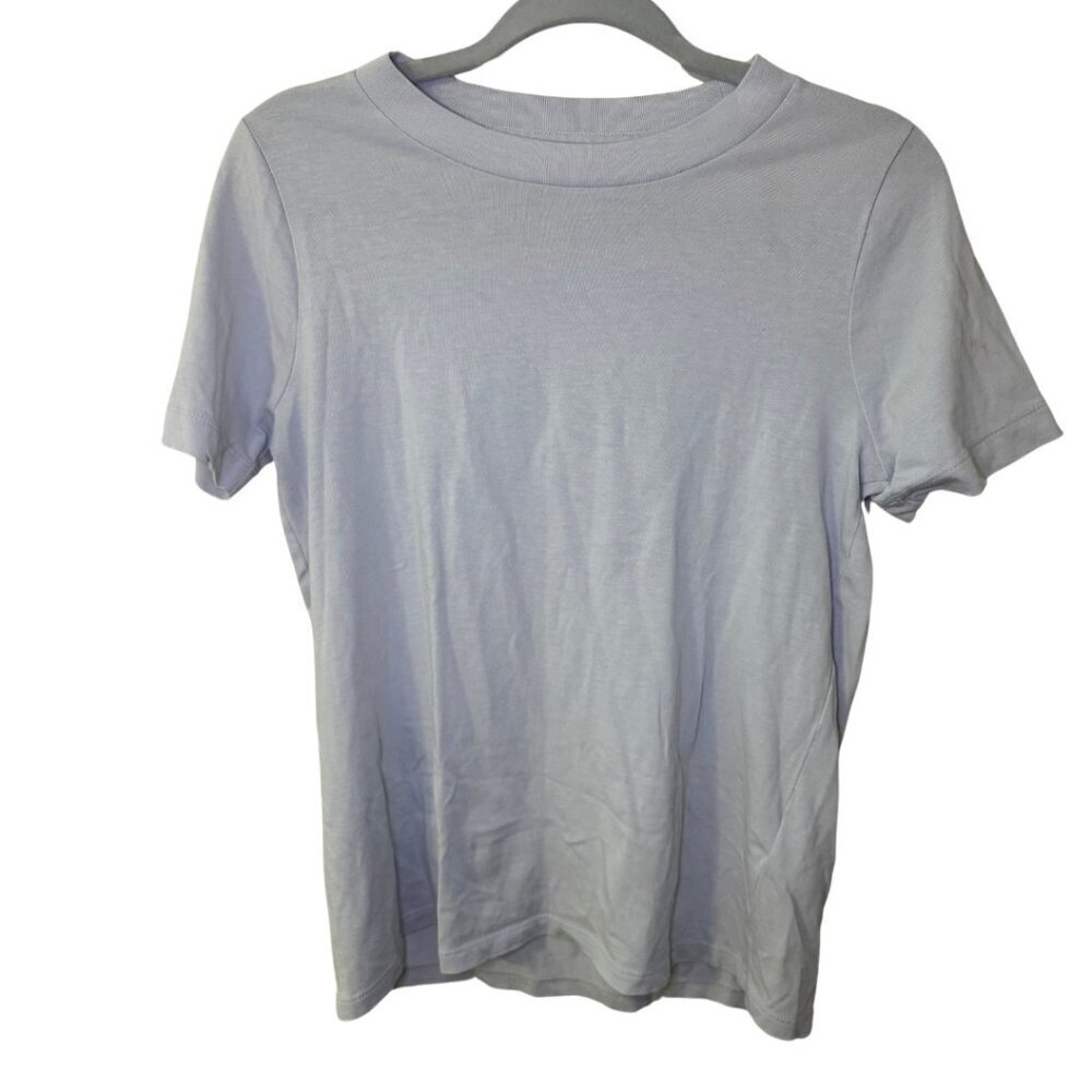 Madewell Cotton Perfect Crewneck Tee Soft Blue - XS